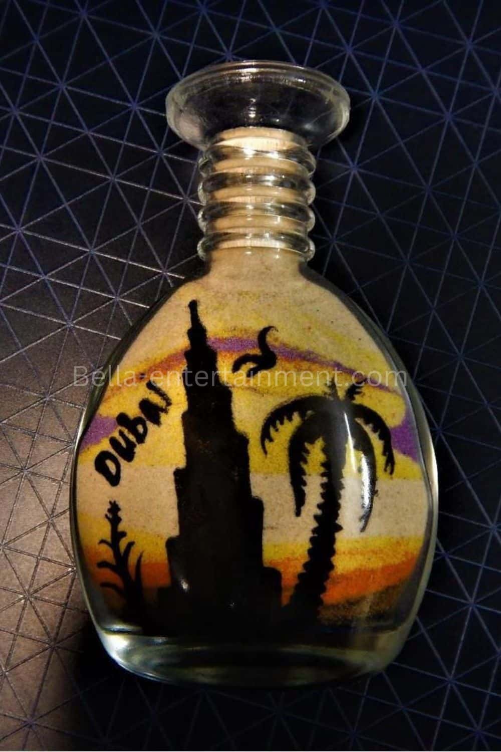 Sand bottle maker artist Bella Entertainment Agency UAE