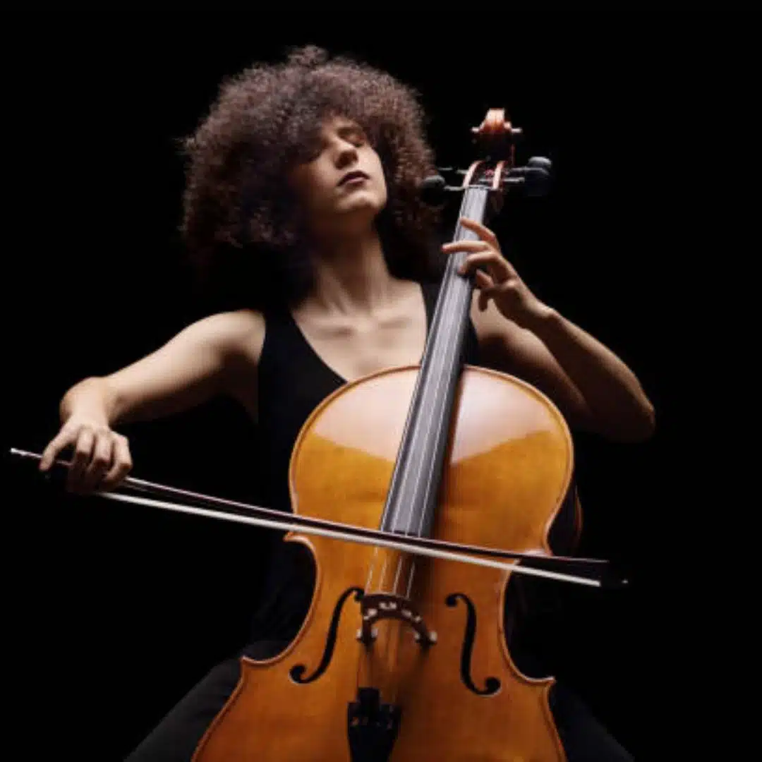 Female cellist