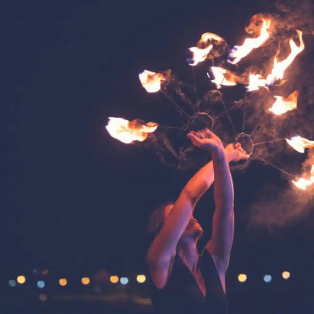 Female Fire Dancer 1, Bella Entertainment Dubai
