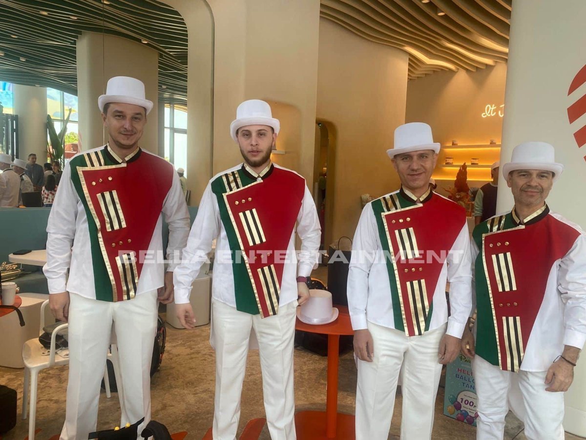 Marching band in uniform in Dubai Marching band in uniform in Dubai