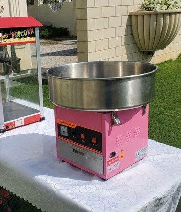 Cotton candy machine on table rental in Dubai