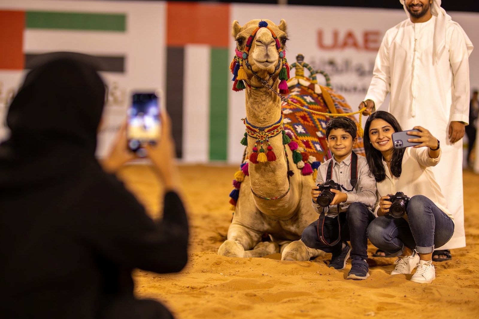 Camel rides for UAE National Day in Dubai