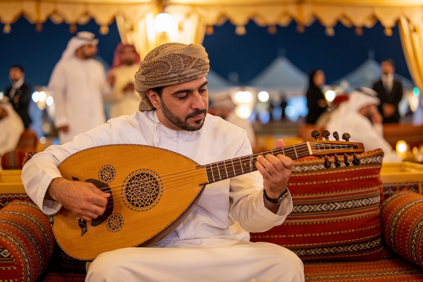 Oud player for UAE National Day in Dubai
